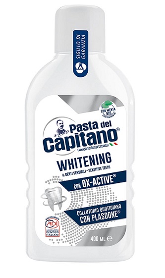 دهان شویه سفید کننده کاپیتانو مدل Whitening