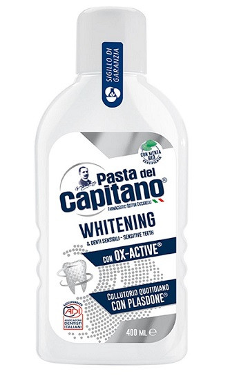 دهان شویه سفید کننده کاپیتانو مدل Whitening