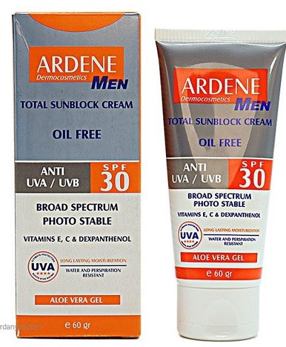 کرم ضد آفتاب آقایان SPF 30 آردن