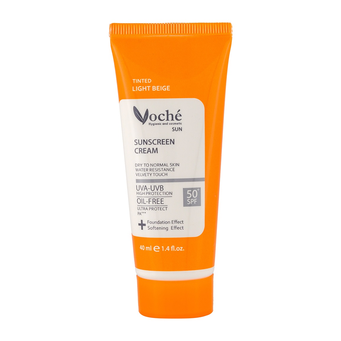 کرم ضد آفتاب رنگی بژ طبیعی پوست خشک و معمولی SPF 50 وچه